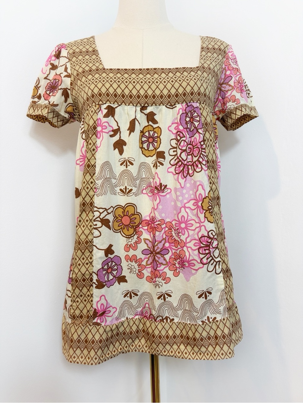 Vintage Y2K Fresh Brewed Cotton Floral Top SEE DESCRIPTION
